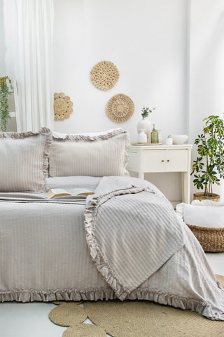 Ensemble couvre-lit - Beige