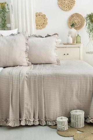 Ensemble couvre-lit - Beige