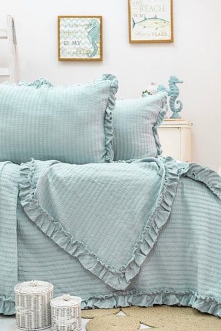 Ensemble couvre-lit - Bleu clair