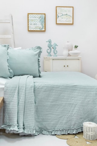 Ensemble couvre-lit - Bleu clair