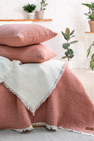 Ensemble couvre-lit - Rose