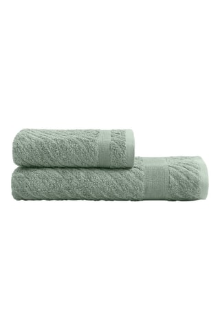 Serviette de toilette et drap de bain - Vert