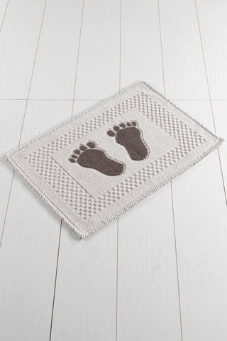 Tapis de bain - Ecru - 35 x 60 cm