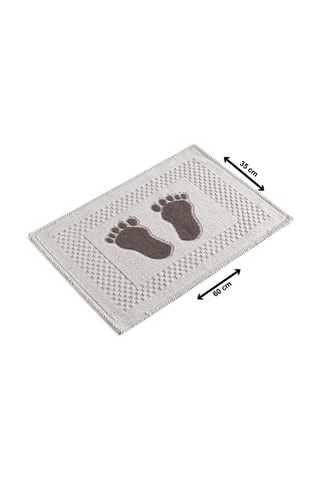 Tapis de bain - Ecru - 35 x 60 cm