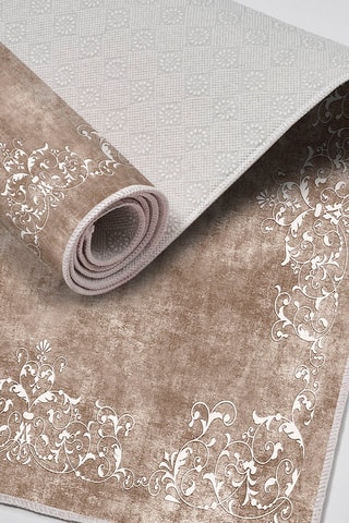 2 tapis de bain - Taupe - 50 x 60 cm et 60 x 100 cm