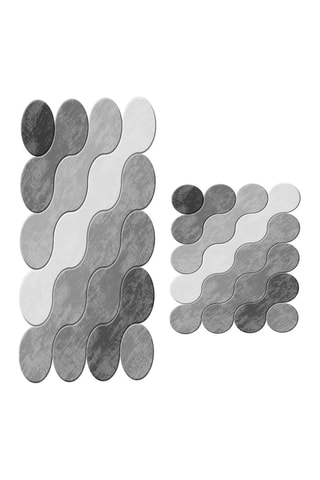 2 tapis de bain - Gris - 50 x 60 / 60 x 100 cm