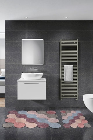 2 tapis de bain - 
Multicolore - 50 x 60 / 60 x 100 cm