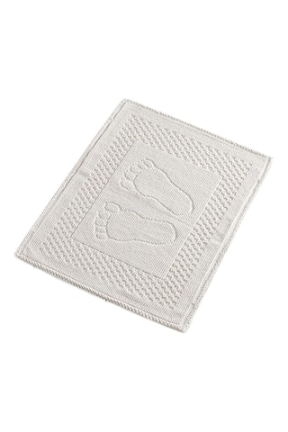 Tapis de bain Foet - Blanc - 35 x 60 cm