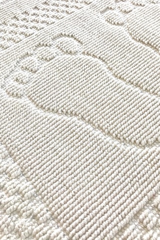 Tapis de bain Foet - Blanc - 35 x 60 cm