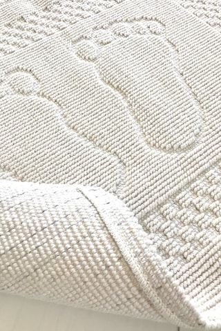 Tapis de bain Foet - Blanc - 35 x 60 cm