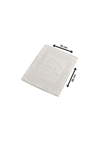 Tapis de bain Foet - Blanc - 35 x 60 cm