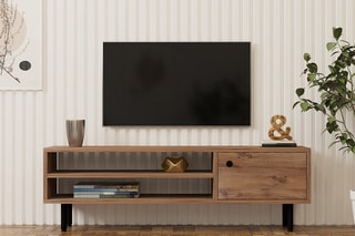 Meuble TV 1 porte Avila - 120 x 38 x 30 cm