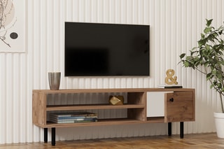 Meuble TV 1 porte Avila - 120 x 38 x 30 cm