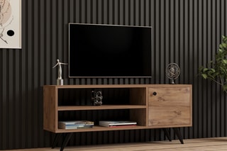Meuble TV 1 abattant - 120 x 50 x 29 cm
