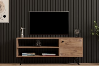Meuble TV 1 abattant - 120 x 50 x 29 cm