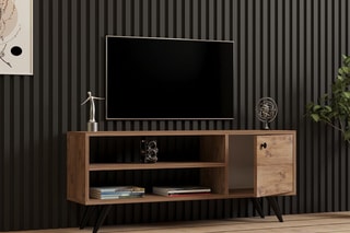 Meuble TV 1 abattant - 120 x 50 x 29 cm
