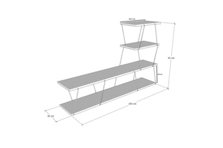 Meuble TV Ilgaz - 150 x 93 x 30 cm