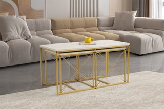 Table basse Defne - 100-175 x 52 x 50 cm