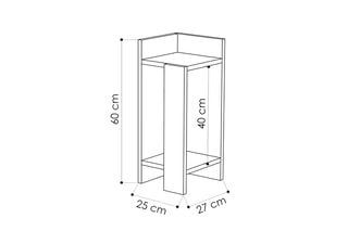 Table de chevet - 25 x 60 x 27 cm
