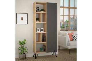 Bibliothèque et gris - 79 x 60 x 32 cm