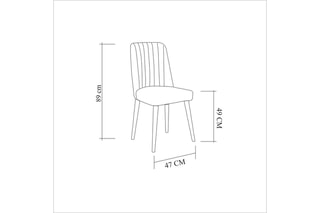 Chaise - 47 x 89 x 46 cm