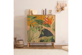 Meuble de rangement 4 portes Multilüx Saka - 95 x 111 x 36 cm
