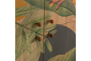 Meuble de rangement 4 portes Multilüx Saka - 95 x 111 x 36 cm
