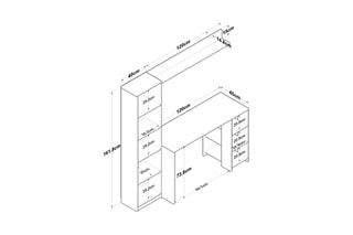 Ensemble bureau HA116 - 3 pièces