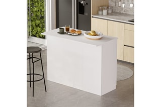 Ilot de cuisine 2 portes OR2-W - 120 x 88,2 x 60 cm