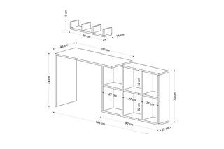 Bureau Jack - 74 x 145 x 45 cm