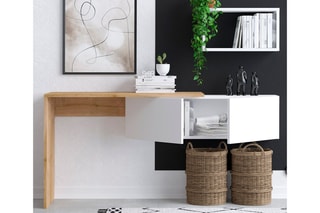 Bureau 2 portes Tiff - 74 x 145 x 45 cm