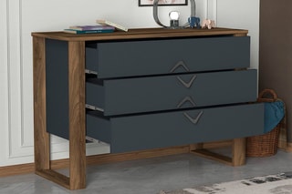 Commode 3 tiroirs - 110 x 76 x 44,8 cm