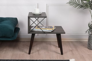 Table de chevet en hêtre Cross - 50 x 55 x 40 cm