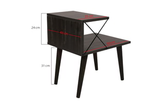 Table de chevet en hêtre Cross - 50 x 55 x 40 cm