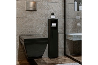 Meuble de salle de bain 1 porte - 15 x 13 x 70 cm