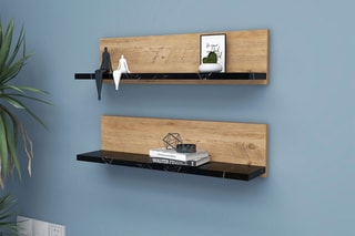 2 étagères murales Shelf - 60 x 15 x 13 cm