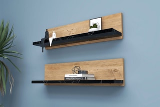 2 étagères murales Shelf - 60 x 15 x 13 cm