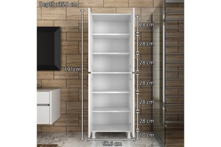 Armoire 4 portes M4 - 62,6 x 191 x 35,8 cm