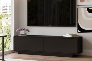 Meuble TV 2 abattants - 140 x 35,5 x 38,2 cm