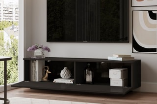 Meuble TV 2 abattants - 140 x 35,5 x 38,2 cm