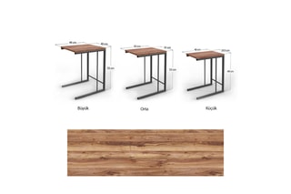 3 tables gigognes - 44 x 55 x 40 / 42 x 52 x 35 / 40 x 49 x 29,5 cm