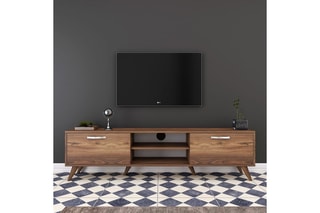 Meuble TV 2 abattants - 180 x 48,6 x 35 cm