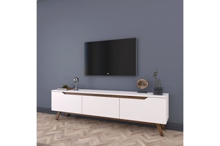 Meuble TV 3 abattants - 48,6 x 180 x 35 cm