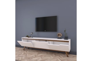 Meuble TV 3 abattants - 48,6 x 180 x 35 cm