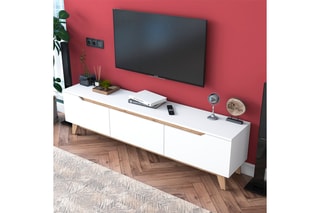 Meuble TV 3 abattants - 180 x 48,6 x 35 cm
