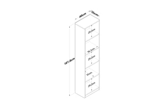 Bibliothèque - 40 x 161,8 x 25 cm