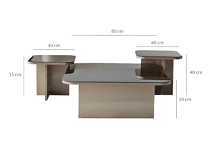 Table basse Jazz - 80 x 30 x 80 cm