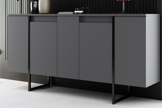 Buffet 4 portes - 160 x 35 x 80 cm 