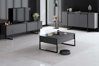 Ensemble meubles de salon - 90 x 39 x 40 / 180 x 50 x 30 / 160 x 80 x 35 cm