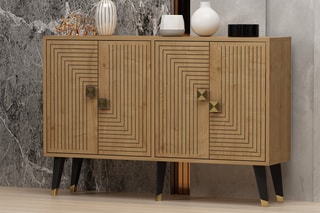 Console 4 portes Ahart  - 120 x 80 x 30 cm